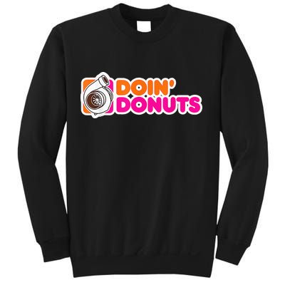 Doin' Donuts Funny Racing & Drift Car Enthusiast Sweatshirt
