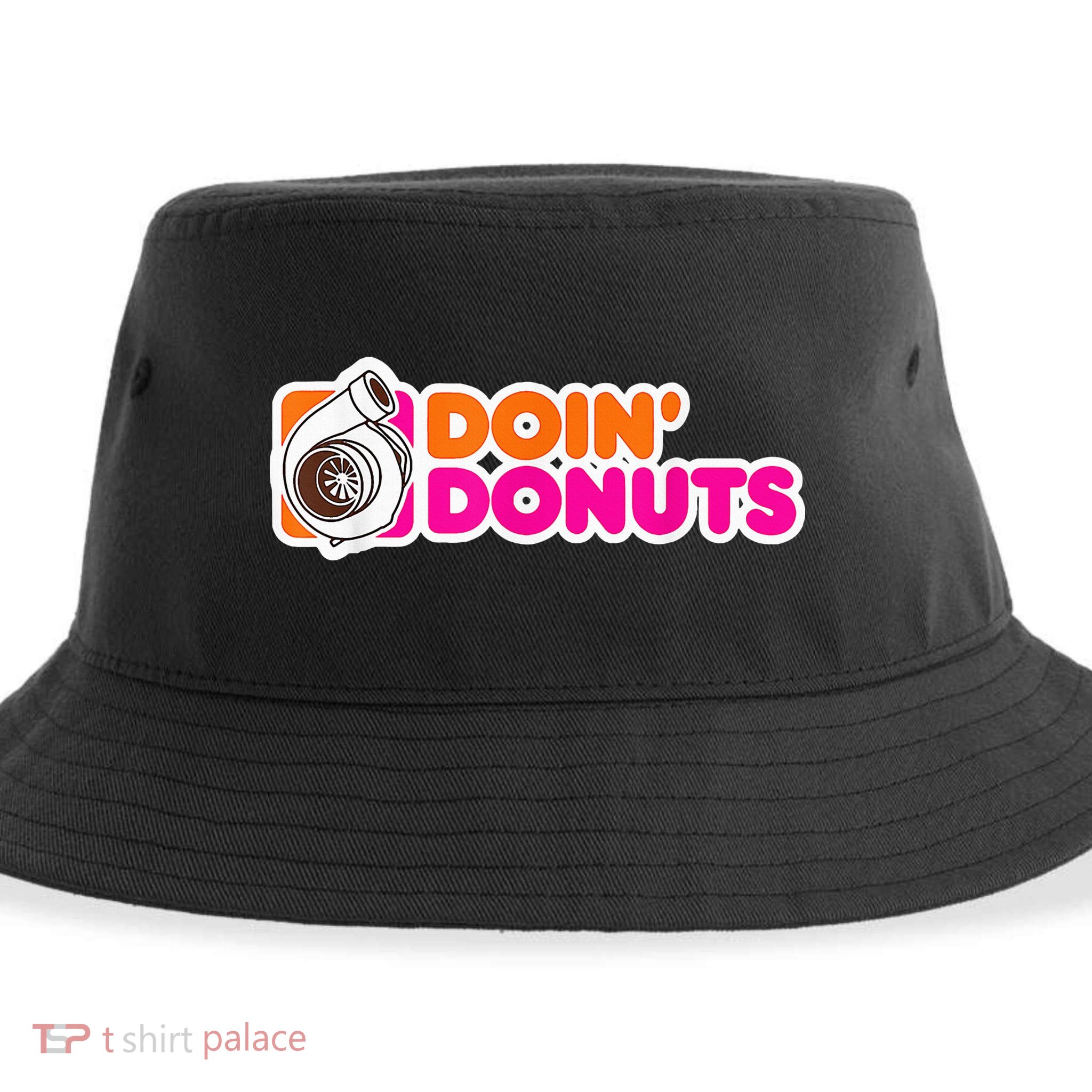 Doin' Donuts Funny Racing & Drift Car Enthusiast Sustainable Bucket Hat