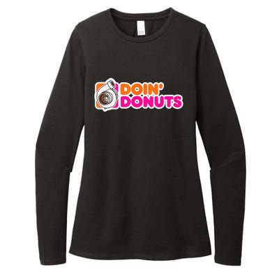 Doin' Donuts Funny Racing & Drift Car Enthusiast Womens CVC Long Sleeve Shirt