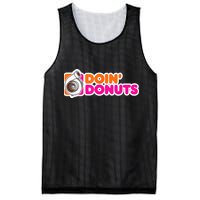 Doin' Donuts Funny Racing & Drift Car Enthusiast Mesh Reversible Basketball Jersey Tank