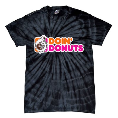 Doin' Donuts Funny Racing & Drift Car Enthusiast Tie-Dye T-Shirt