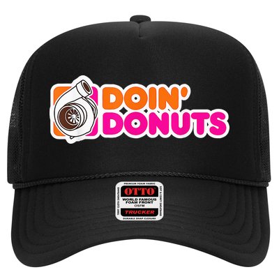 Doin' Donuts Funny Racing & Drift Car Enthusiast Trucker Hat