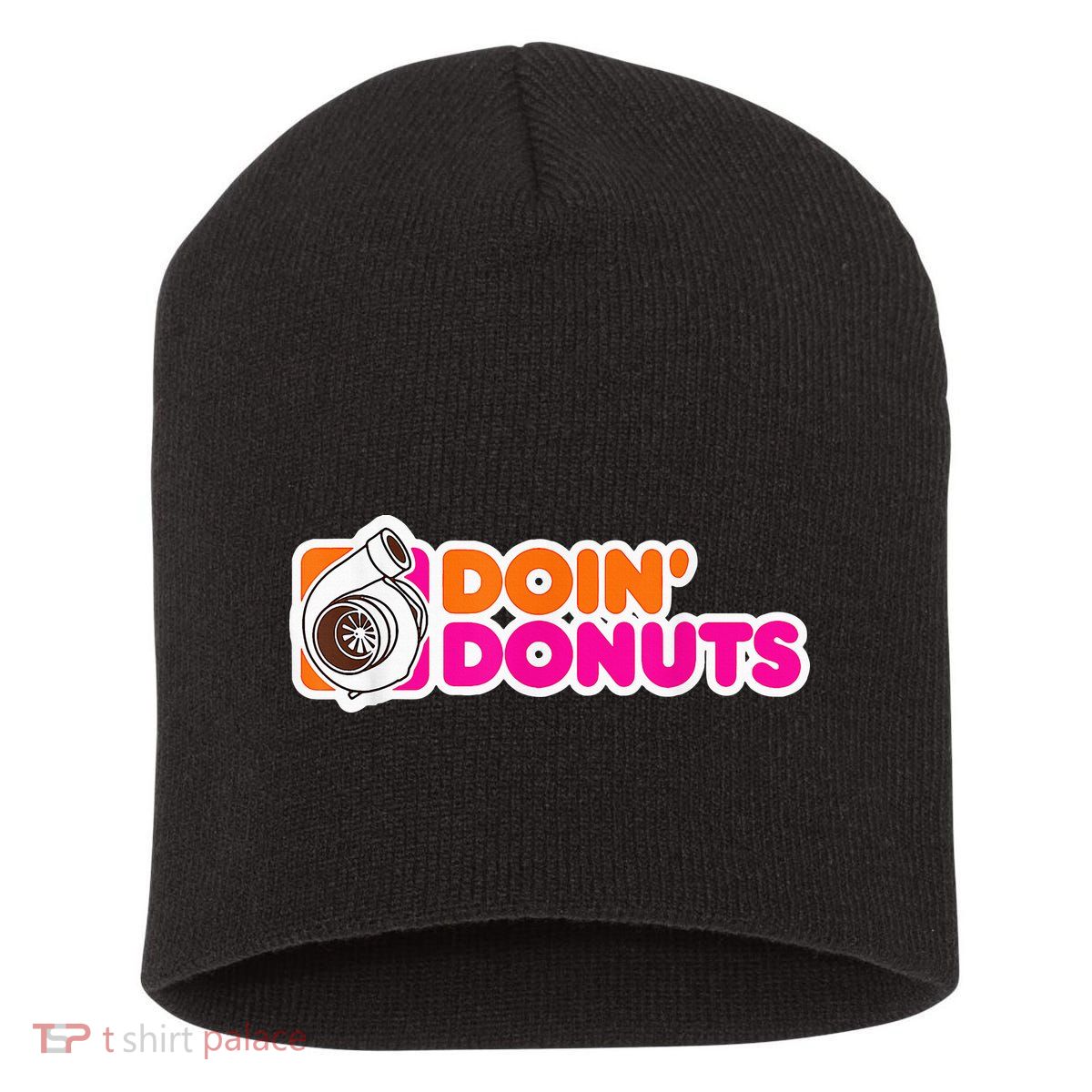 Doin' Donuts Funny Racing & Drift Car Enthusiast Short Acrylic Beanie