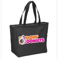 Doin' Donuts Funny Racing & Drift Car Enthusiast Zip Tote Bag