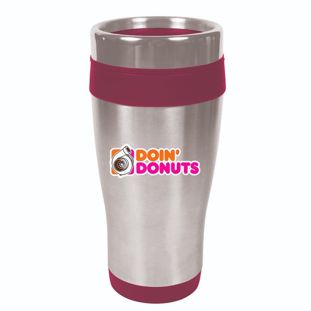 Doin' Donuts Funny Racing & Drift Car Enthusiast 16oz Travel Tumbler