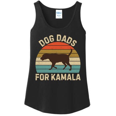 Dog Dads For Kamala Harris 2024 Chocolate Lab Dad Ladies Essential Tank