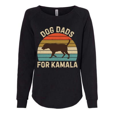 Dog Dads For Kamala Harris 2024 Chocolate Lab Dad Womens California Wash Sweatshirt