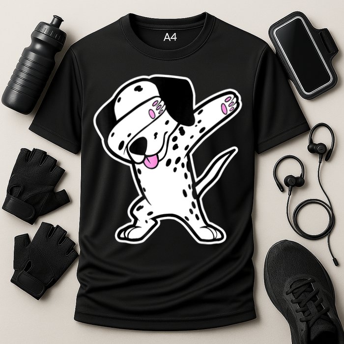 Dalmatian Dabbing Funny Dalmation Dab Dog Dance Performance Shirt
