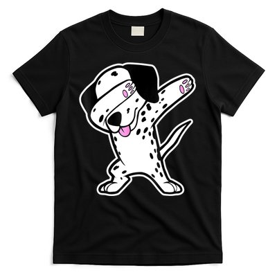 Dalmatian Dabbing Funny Dalmation Dab Dog Dance T-Shirt