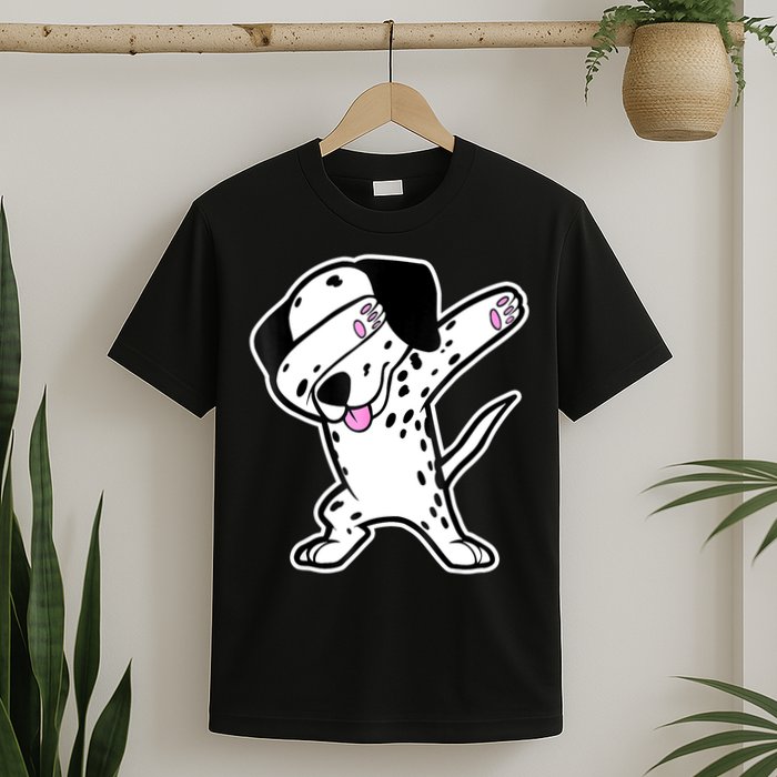 Dalmatian Dabbing Funny Dalmation Dab Dog Dance T-Shirt
