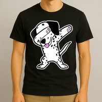 Dalmatian Dabbing Funny Dalmation Dab Dog Dance T-Shirt