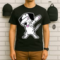 Dalmatian Dabbing Funny Dalmation Dab Dog Dance T-Shirt