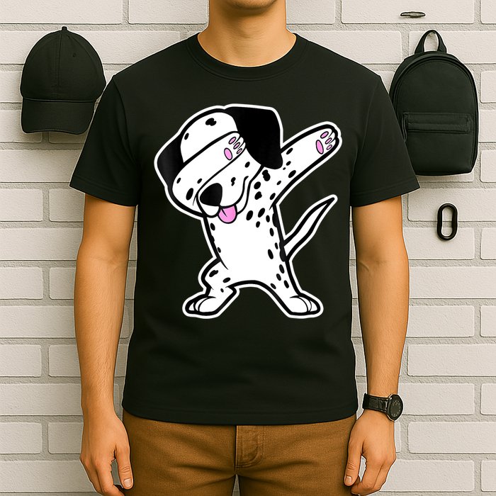Dalmatian Dabbing Funny Dalmation Dab Dog Dance T-Shirt