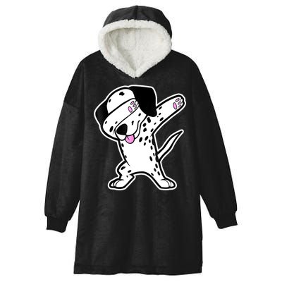 Dalmatian Dabbing Funny Dalmation Dab Dog Dance Hooded Wearable Blanket
