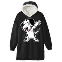 Dalmatian Dabbing Funny Dalmation Dab Dog Dance Hooded Wearable Blanket