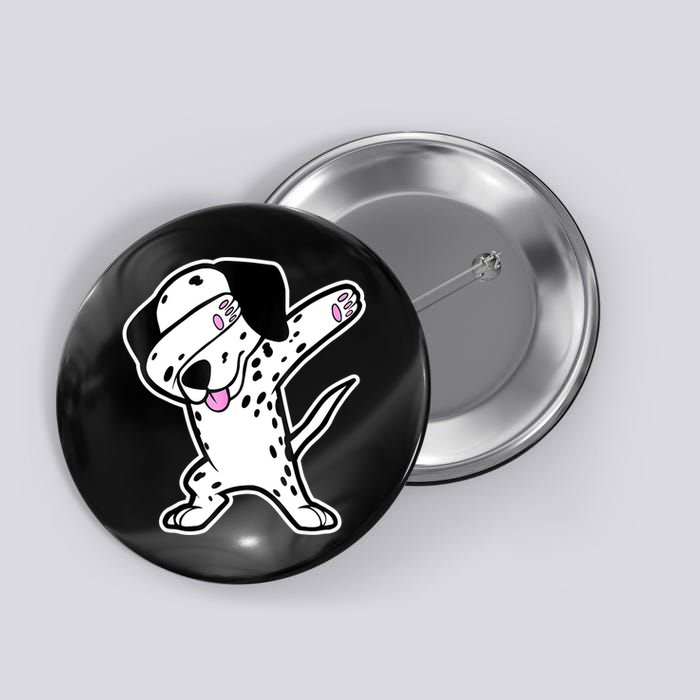 Dalmatian Dabbing Funny Dalmation Dab Dog Dance Button