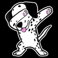 Dalmatian Dabbing Funny Dalmation Dab Dog Dance Button