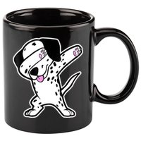 Dalmatian Dabbing Funny Dalmation Dab Dog Dance 11oz C Handle Ceramic Mug