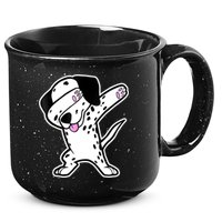 Dalmatian Dabbing Funny Dalmation Dab Dog Dance 15oz Campfire Ceramic Mug