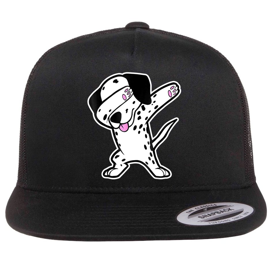 Dalmatian Dabbing Funny Dalmation Dab Dog Dance Flatbill Hat