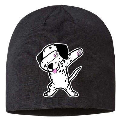 Dalmatian Dabbing Funny Dalmation Dab Dog Dance Sustainable Beanie