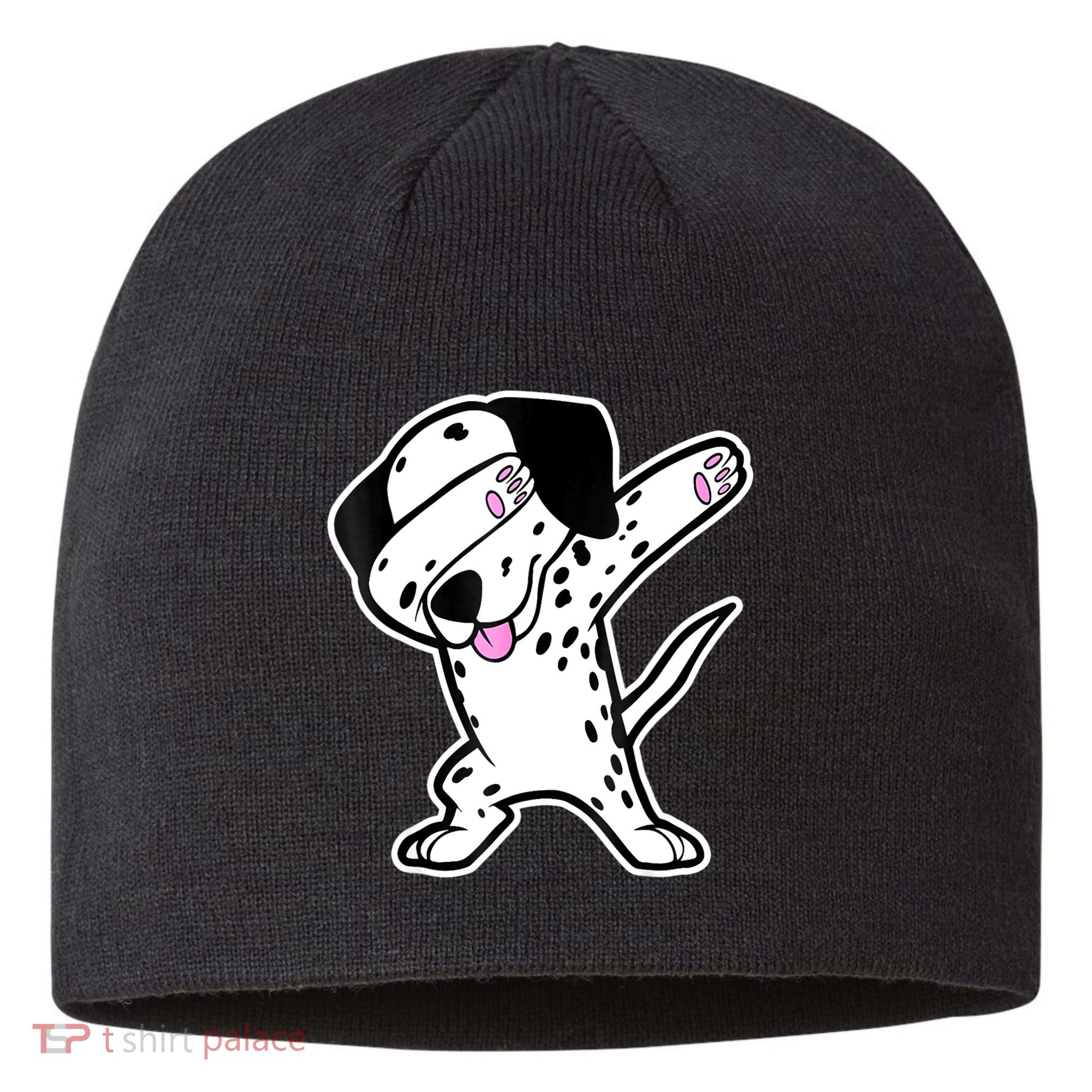 Dalmatian Dabbing Funny Dalmation Dab Dog Dance Sustainable Beanie