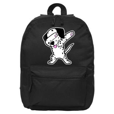 Dalmatian Dabbing Funny Dalmation Dab Dog Dance 16 in Basic Backpack