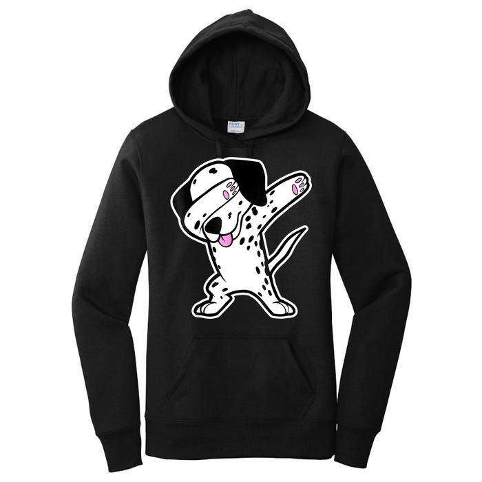 Dalmatian Dabbing Funny Dalmation Dab Dog Dance Women's Pullover Hoodie