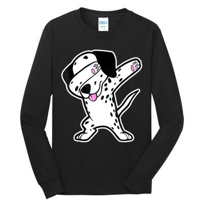 Dalmatian Dabbing Funny Dalmation Dab Dog Dance Tall Long Sleeve T-Shirt