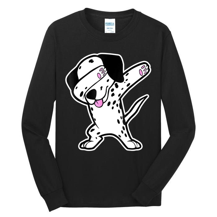 Dalmatian Dabbing Funny Dalmation Dab Dog Dance Tall Long Sleeve T-Shirt