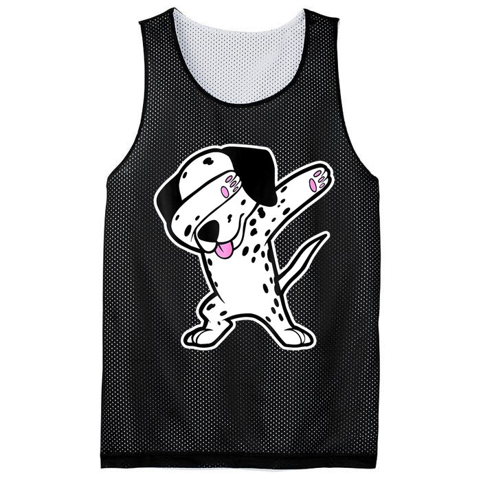 Dalmatian Dabbing Funny Dalmation Dab Dog Dance Mesh Reversible Basketball Jersey Tank