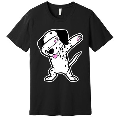 Dalmatian Dabbing Funny Dalmation Dab Dog Dance Premium T-Shirt