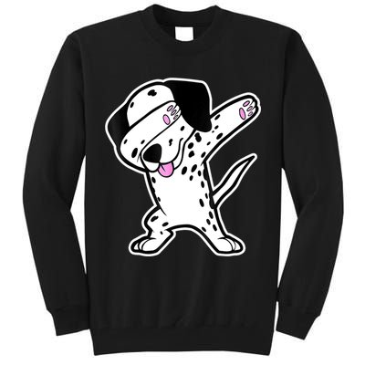 Dalmatian Dabbing Funny Dalmation Dab Dog Dance Tall Sweatshirt