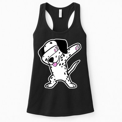 Dalmatian Dabbing Funny Dalmation Dab Dog Dance Womens Tank Top