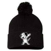 Dalmatian Dabbing Funny Dalmation Dab Dog Dance Pom Pom 12in Knit Beanie