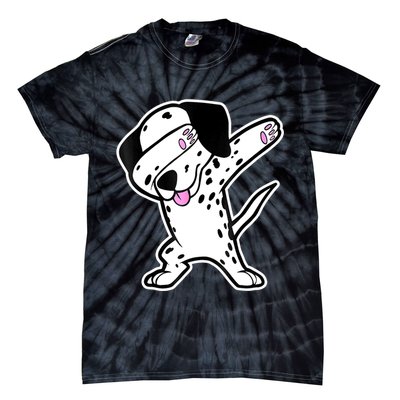 Dalmatian Dabbing Funny Dalmation Dab Dog Dance Tie-Dye T-Shirt