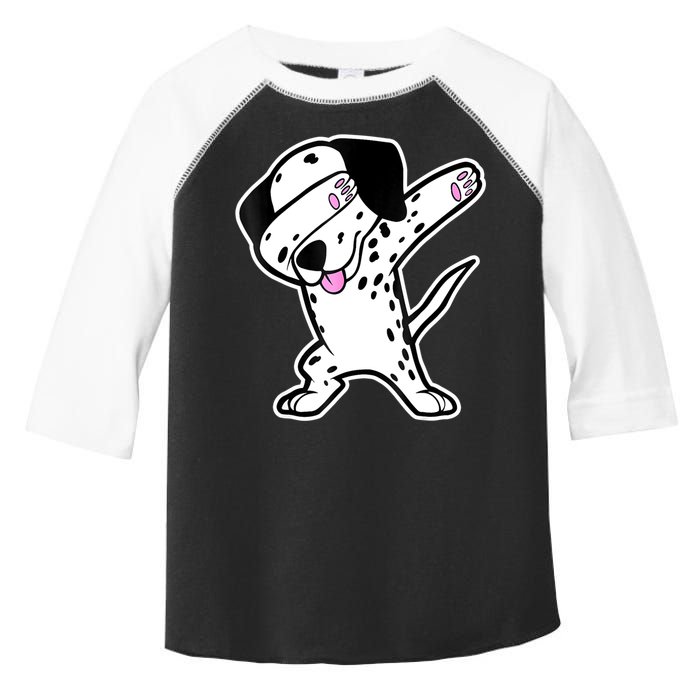 Dalmatian Dabbing Funny Dalmation Dab Dog Dance Toddler Fine Jersey T-Shirt