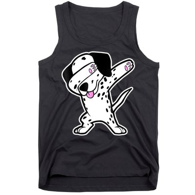 Dalmatian Dabbing Funny Dalmation Dab Dog Dance Tank Top