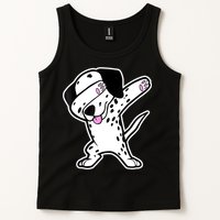 Dalmatian Dabbing Funny Dalmation Dab Dog Dance Tank Top
