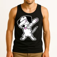 Dalmatian Dabbing Funny Dalmation Dab Dog Dance Tank Top