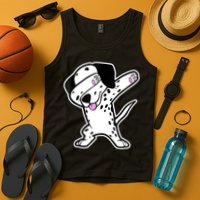 Dalmatian Dabbing Funny Dalmation Dab Dog Dance Tank Top