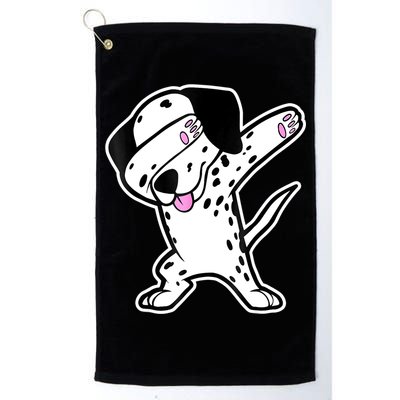 Dalmatian Dabbing Funny Dalmation Dab Dog Dance Golf Towel