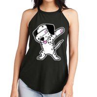 Dalmatian Dabbing Funny Dalmation Dab Dog Dance Women's Perfect Tri Rocker Tank