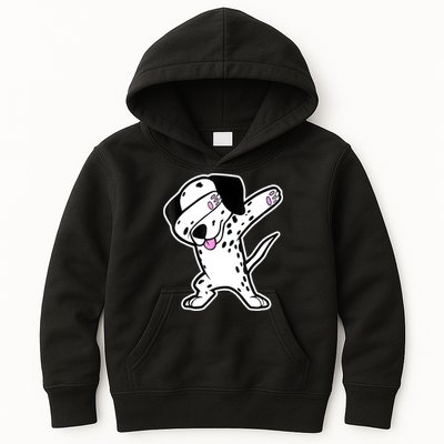 Dalmatian Dabbing Funny Dalmation Dab Dog Dance Kids Hoodie