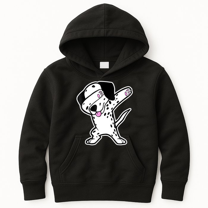 Dalmatian Dabbing Funny Dalmation Dab Dog Dance Kids Hoodie