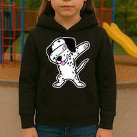 Dalmatian Dabbing Funny Dalmation Dab Dog Dance Kids Hoodie