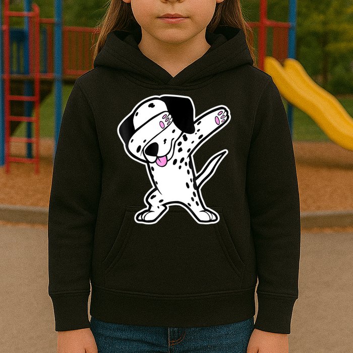 Dalmatian Dabbing Funny Dalmation Dab Dog Dance Kids Hoodie