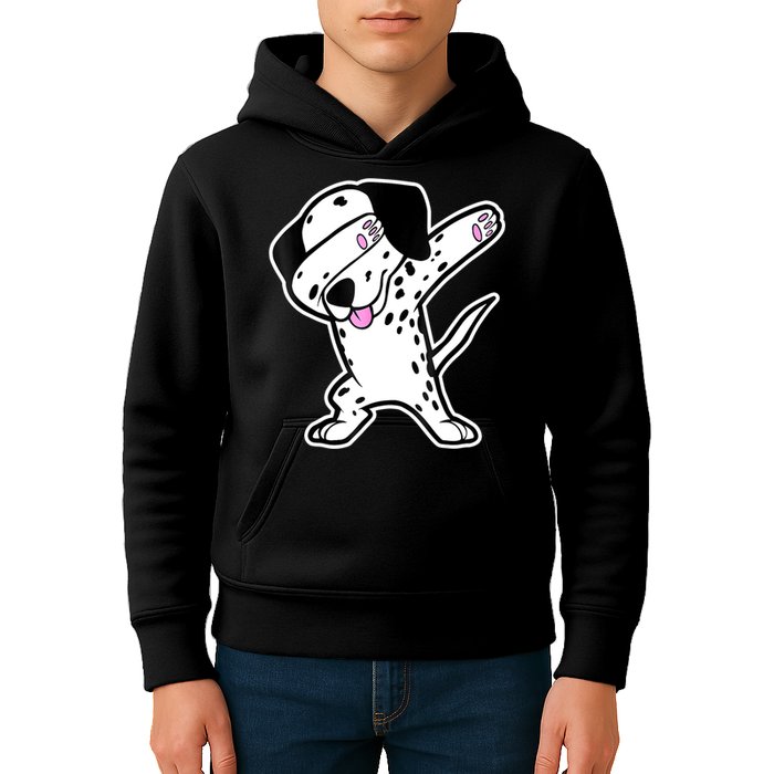 Dalmatian Dabbing Funny Dalmation Dab Dog Dance Kids Hoodie