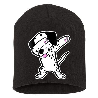 Dalmatian Dabbing Funny Dalmation Dab Dog Dance Short Acrylic Beanie