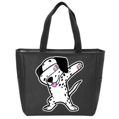 Dalmatian Dabbing Funny Dalmation Dab Dog Dance Zip Tote Bag